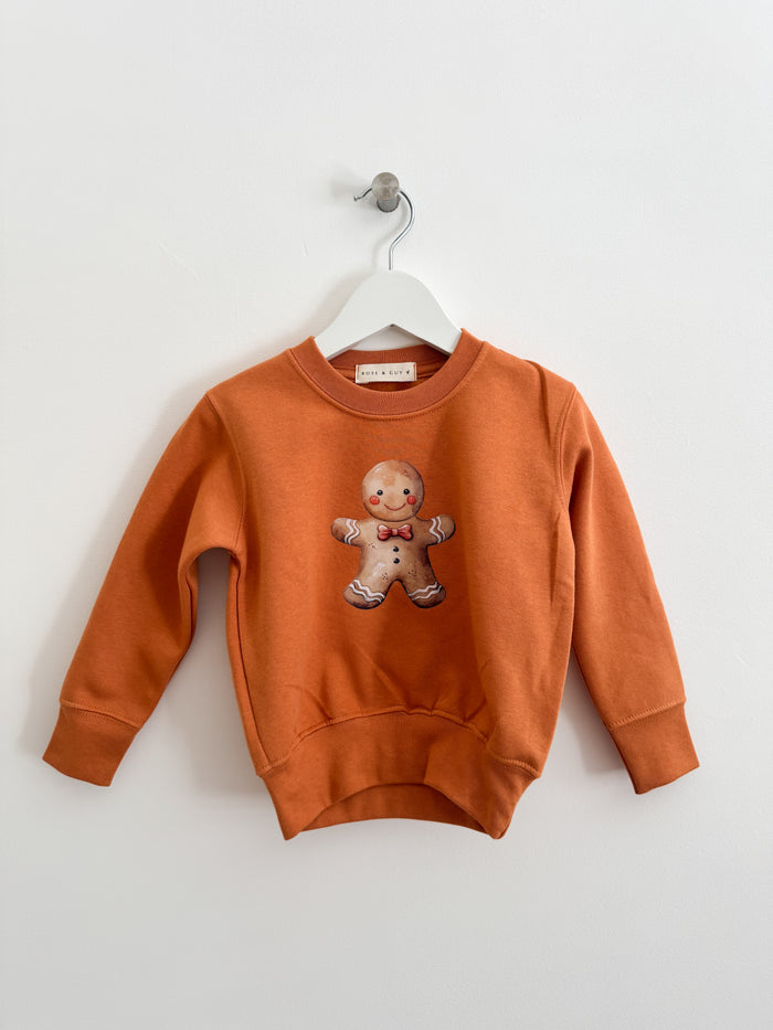 PRELOVED GINGERBREAD MAN SWEATSHIRT 1-2 YEARS