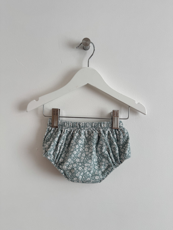 PRELOVED TEAL FLORAL BLOOMERS 3-6 MONTHS
