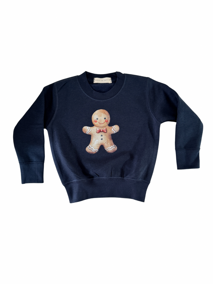 NAVY GINGERBREAD SWEATSHIRT