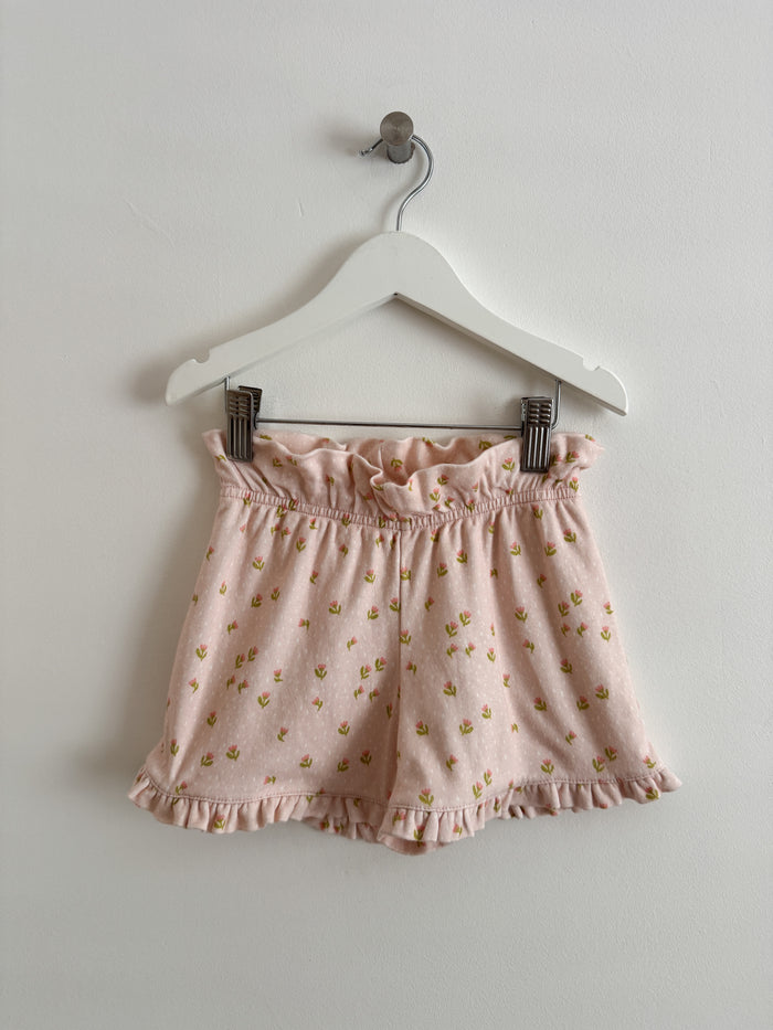 PRELOVED TULIP FLORAL FRILL SHORTS 3-4 YEARS