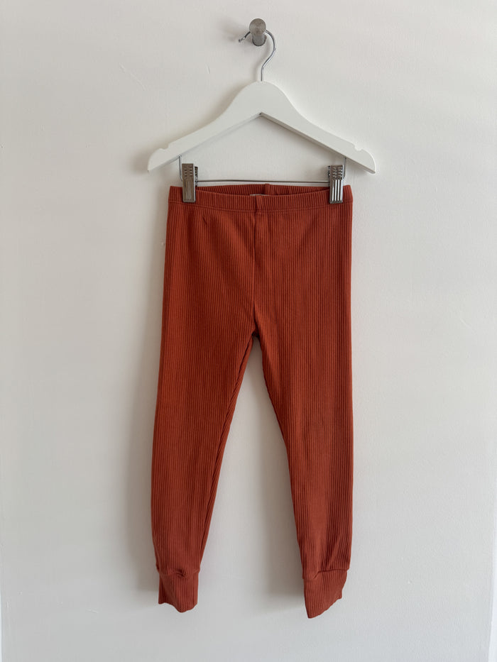 PRELOVED AUBURN RIBBED LEGGINGS 4-5 YEARS