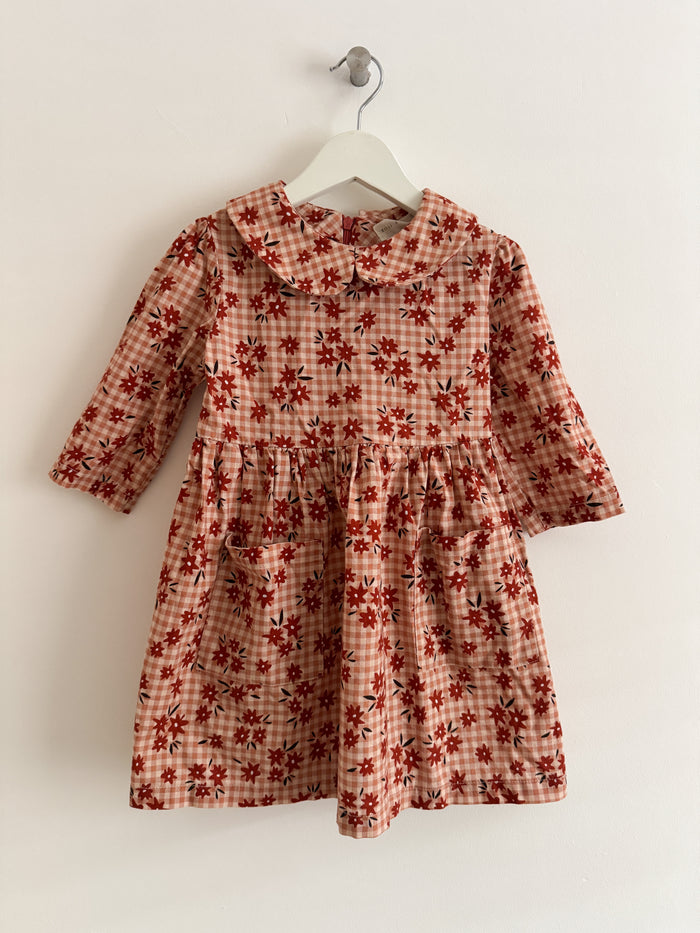PRELOVED AUBURN GINGHAM DRESS 4-5 YEARS