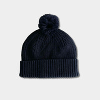 NAVY POM HAT