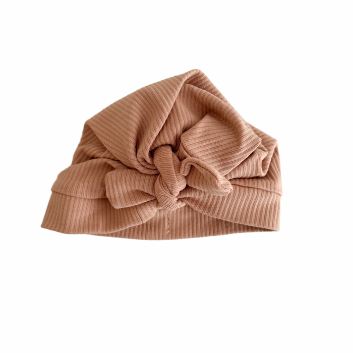 CLAY RIBBED TURBAN