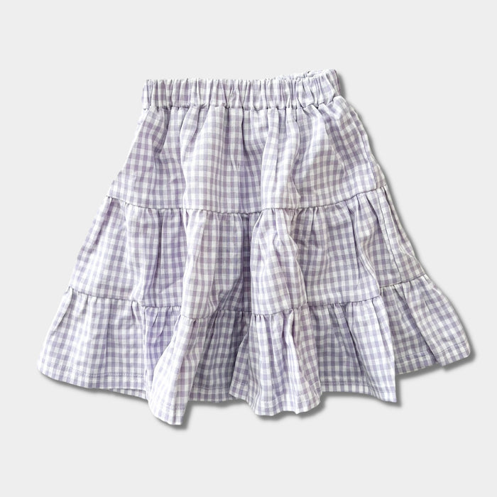 WILLOW SKIRT - LILAC GINGHAM