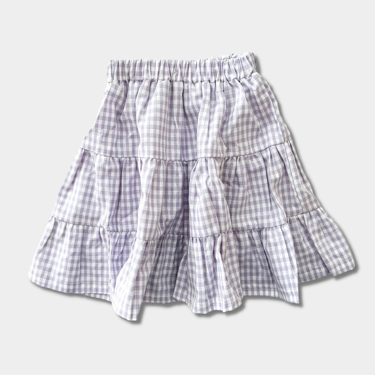 WILLOW SKIRT - LILAC GINGHAM